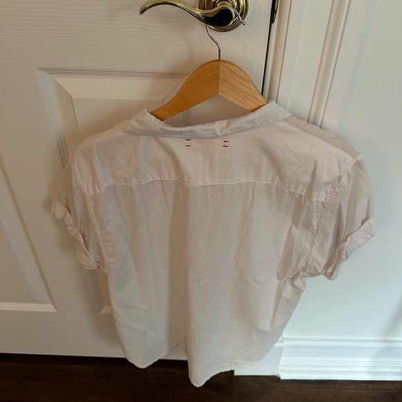 Xirena Channing Cotton Poplin Blouse XS in Kiss Kiss - Picture 3 of 4